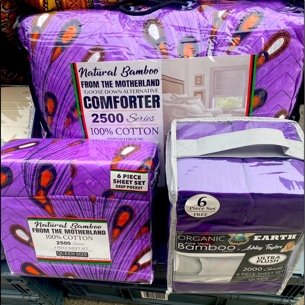 Comforter and sheets